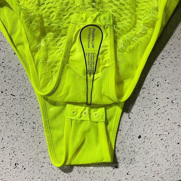 Boohoo Bodysuit Neon Lace Premium S - Picture 9 of 11